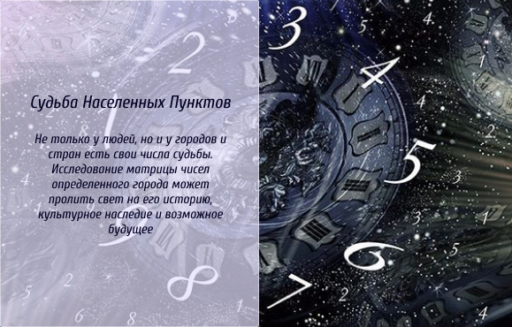Судьба Населенных Пунктов: Не только у людей, но и у городов и стран есть свои числа судьбы. Исследование матрицы чисел определенного города может пролить свет на его историю, культурное наследие и возможное будущее